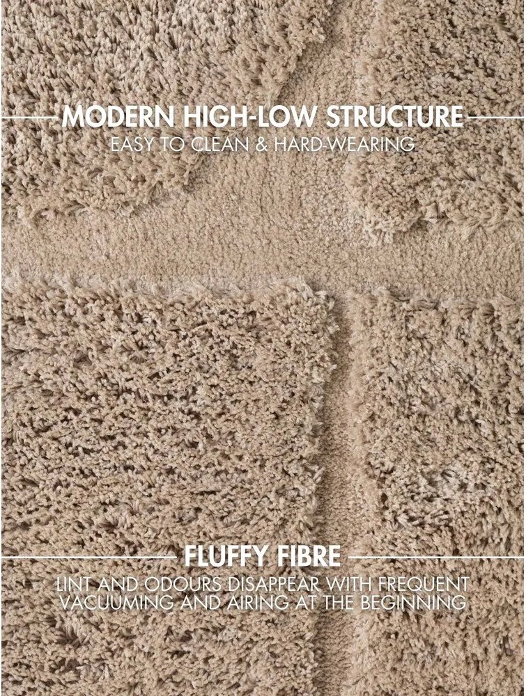 Beżowy okrągły dywan tkany ręcznie ø 200 cm Lambeth Jasper – Ted Baker