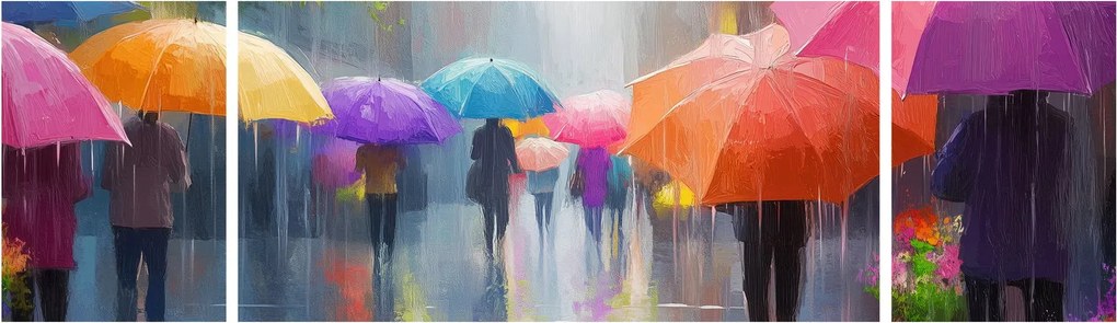 Obraz - Deszczowy dzień (170x50 cm)
