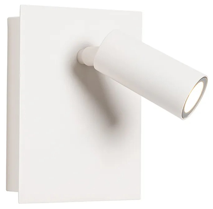 Zewnetrzna Nowoczesna lampa ścienna zewnętrzna biała z LED IP54 - Simon Nowoczesny Oswietlenie zewnetrzne