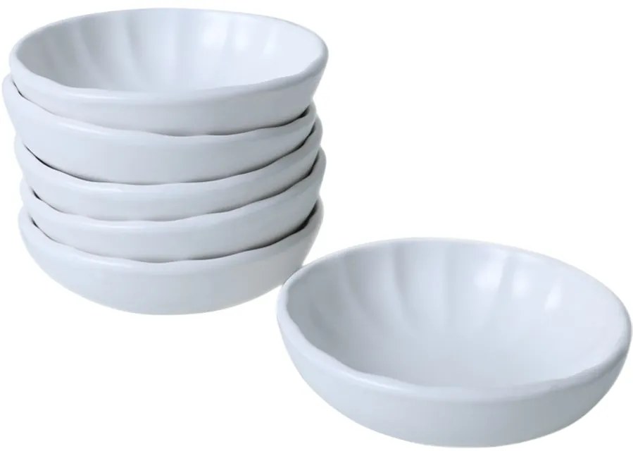 Zestaw 6 misek kamionkowych Laguna 12 cm, biały