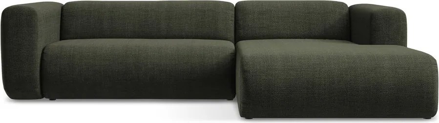 Zielony narożnik (prawostronny/z szezlongiem) Ekahi – Makamii