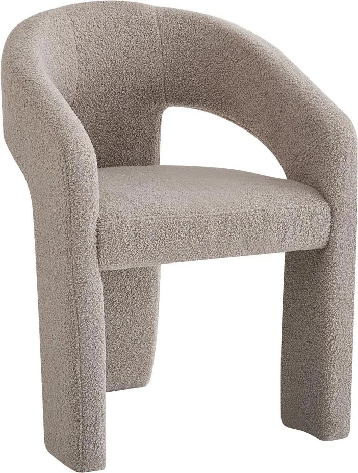 Tapicerowane krzesło do jadalni w tkaninie bouclé K612 Halmar