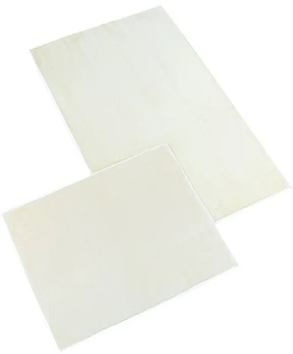 Bellatex Zestaw dywaników łazienkowych bez wycięcia BANYGOLD kremowy, 60 x 100, 60 x 50 cm