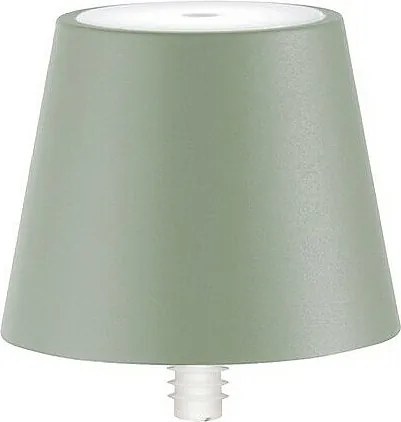 Lampa LED Poldina STOPPER marki Zafferano, akumulatorowa i przenośna, kolor szałwiowy, z czasem pracy na baterii do 12 godzin