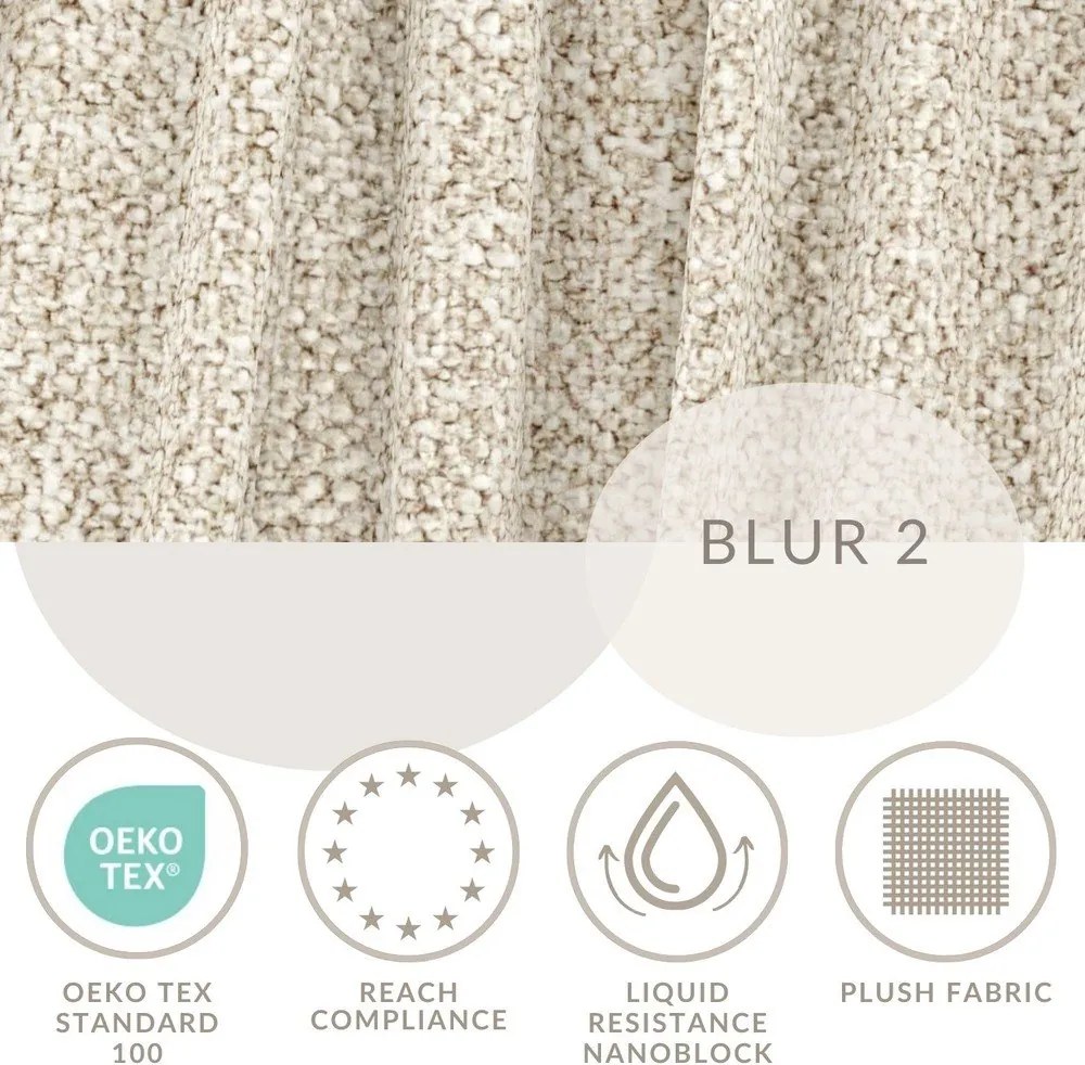 Beżowe tapicerowane łóżko dwuosobowe ze schowkiem i stelażem 160x200 cm Maumere – Maison de Rêve