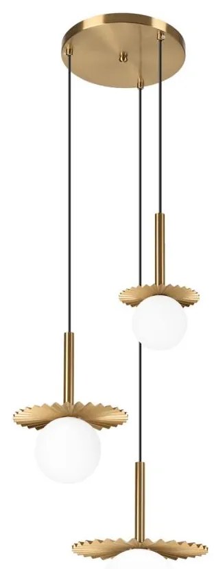 Žyrandol na lince CHITA 3xG9/5W/230V złoty