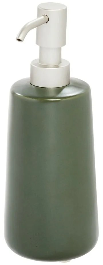 Zielony ceramiczny dozownik do mydła iDesign Eco Vanity