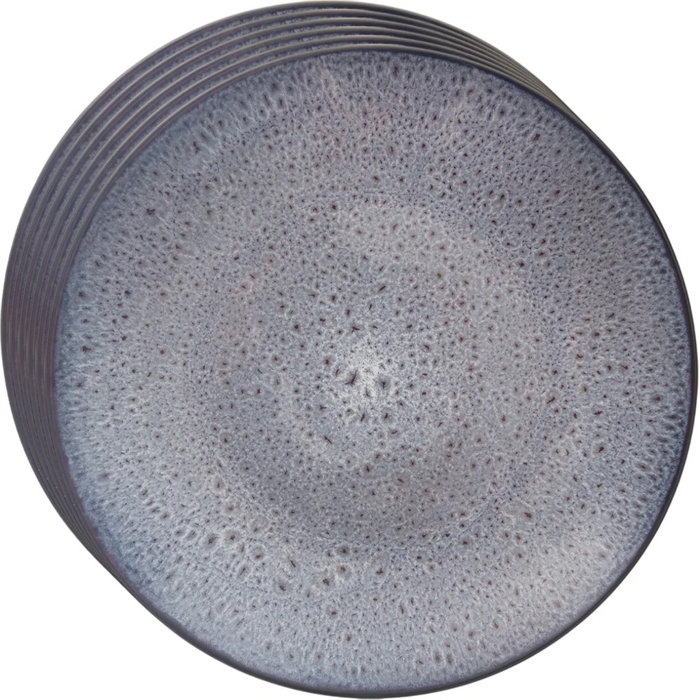 Orion Zestaw płytkich talerzy ceramicznych Glazefioletowy 27 cm, szt.
