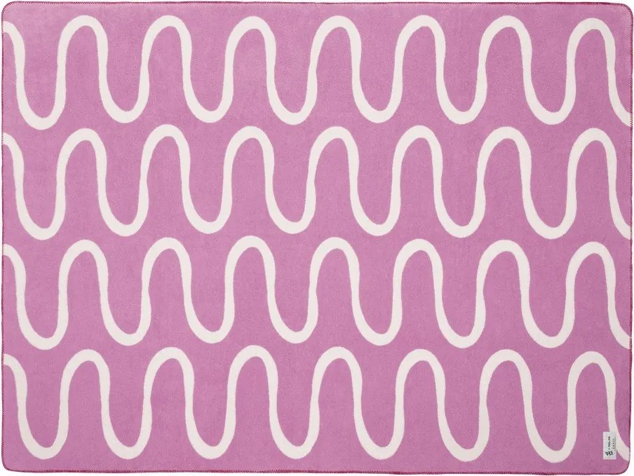 Różowy koc 150x200 cm Swirl – noo.ma