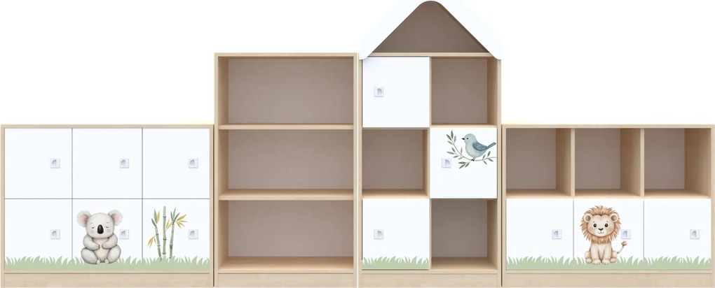 Meble edukacyjne dla dzieci - zestaw żłobkowo-przedszkolny Blox Nature 15