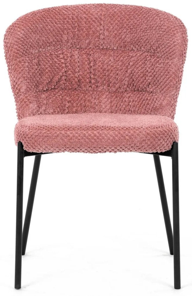 Zestaw krzeseł do jadalni Bouclé CT-W1077 PINK2, 4szt.