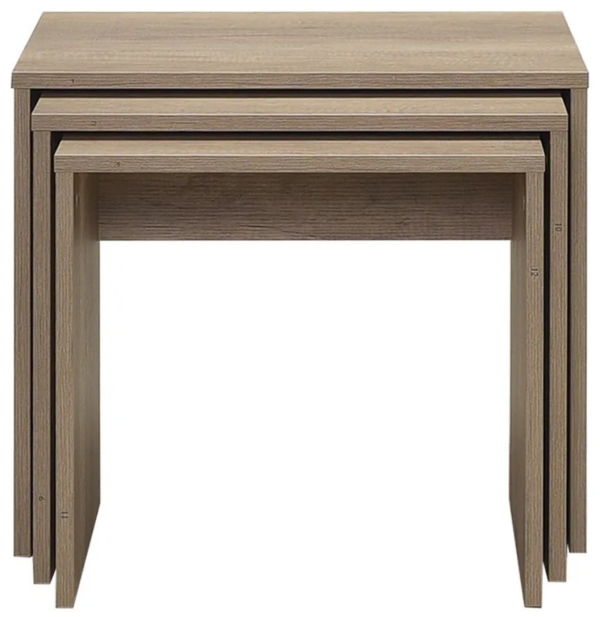Stolik do odkładania SHP Light Walnut, 3 szt.