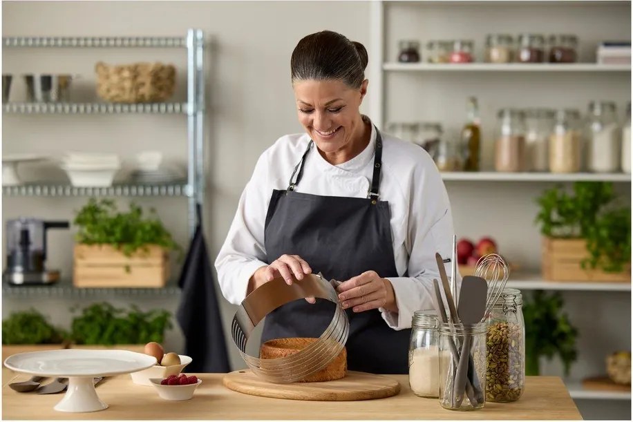 Obręcz do krojenia tortu ze stali nierdzewnej – Blomsterbergs