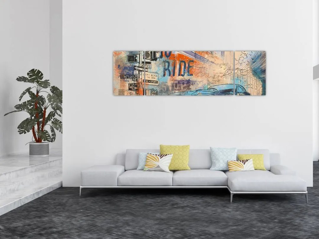 Obraz - Urodzony by jeździć (170x50 cm)
