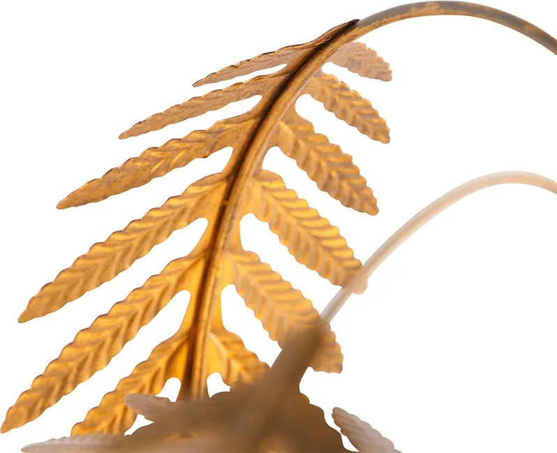 Lampa stołowa art deco złota 3-światłowa - Botanica