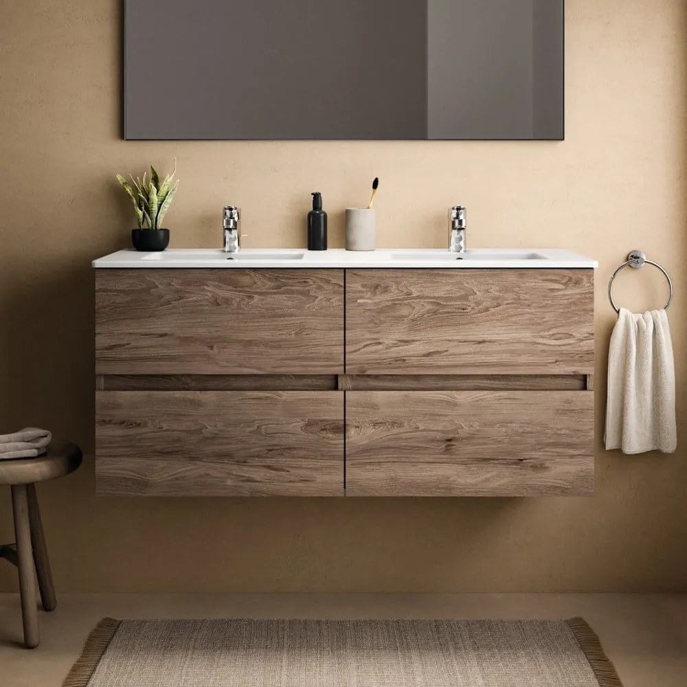 Wisząca szafka pod umywalkę w dekorze orzecha 120x55 cm Eurovit+ – Ideal Standard
