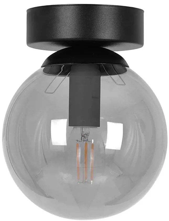 Grafitowa okrągła lampa sufitowa - 6X A687 C4-L36