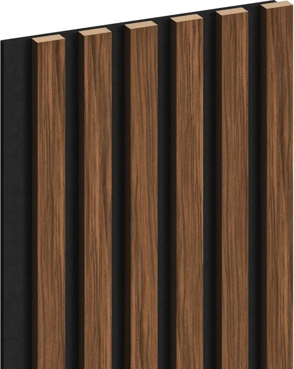 Mexen Lam-F lamele ścienne akustyczne 275 x 30 cm, filc 8 mm, fornir techniczny, Mahoń Rubinowy - S105-275307-3015-013