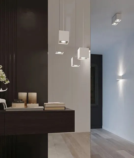 Minimalistyczna lampa wisząca kostka G0-T78
