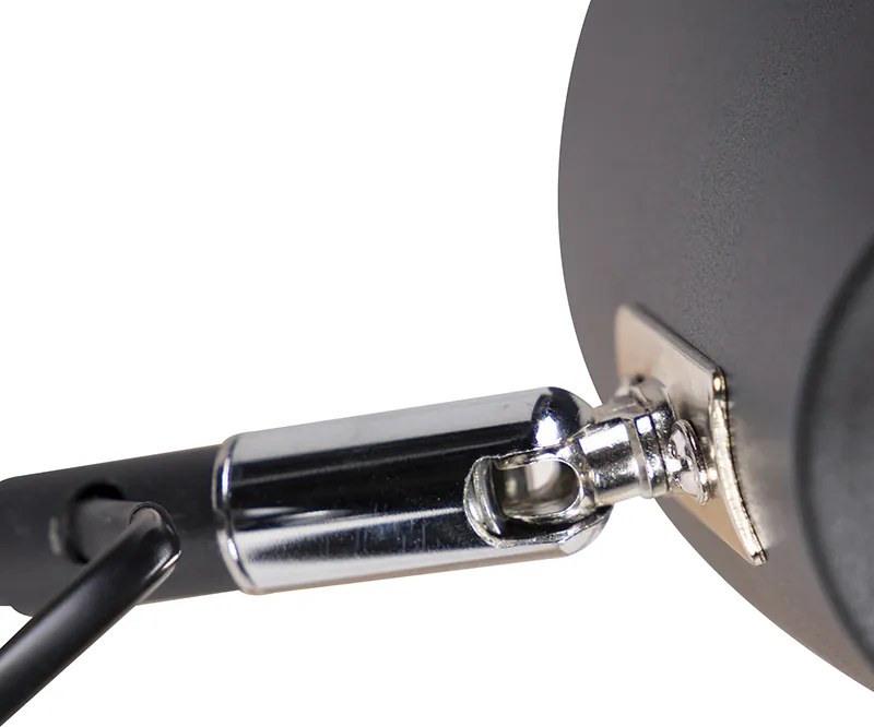 Inteligentna lampa ścienna czarna 2-punktowa regulowana w tym Wifi A60 - Lune