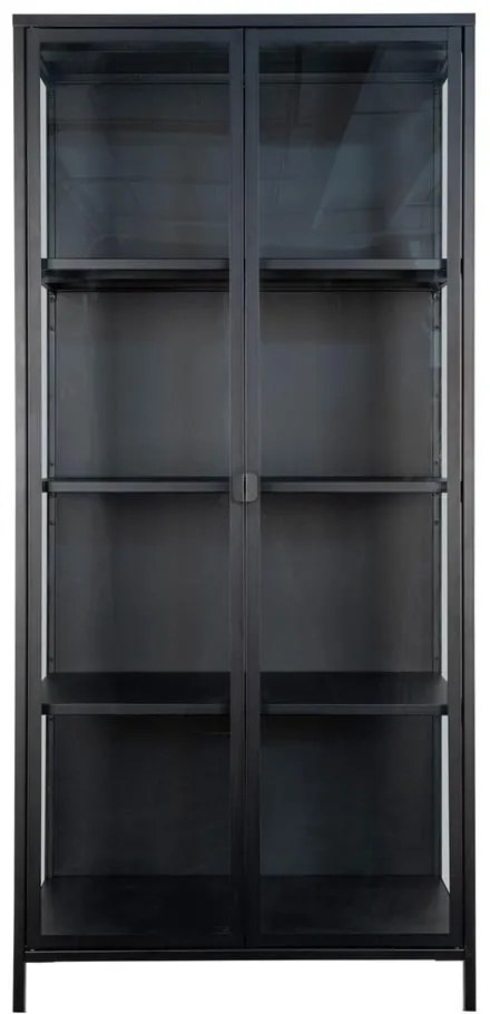 Czarna metalowa witryna 80x175 cm Brisbane – House Nordic
