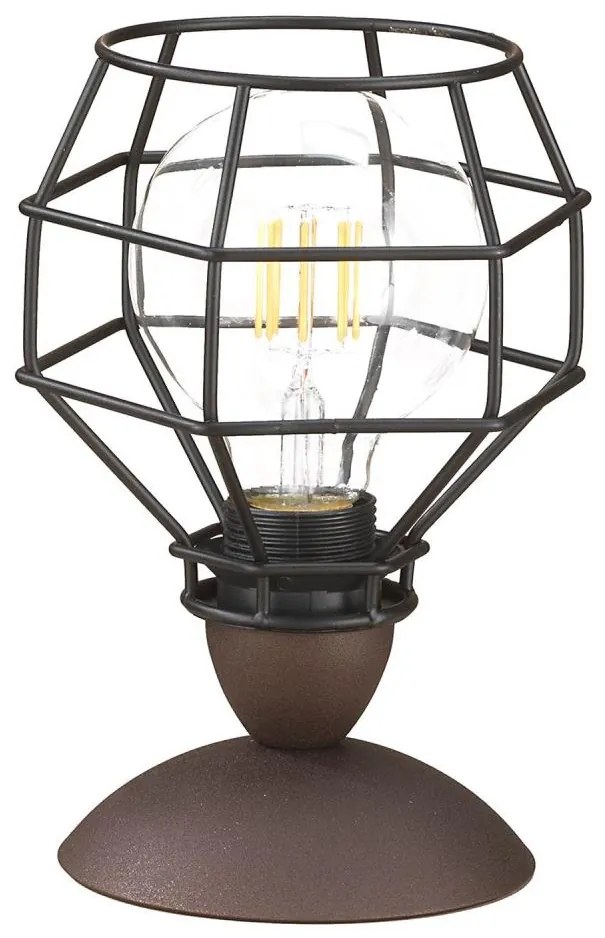 ONLI - Lampa stołowa SPIDER 1xE27/15W/230V 23 cm czarny/brązowy