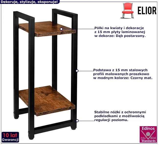 Loftowy kwietnik S6-W68