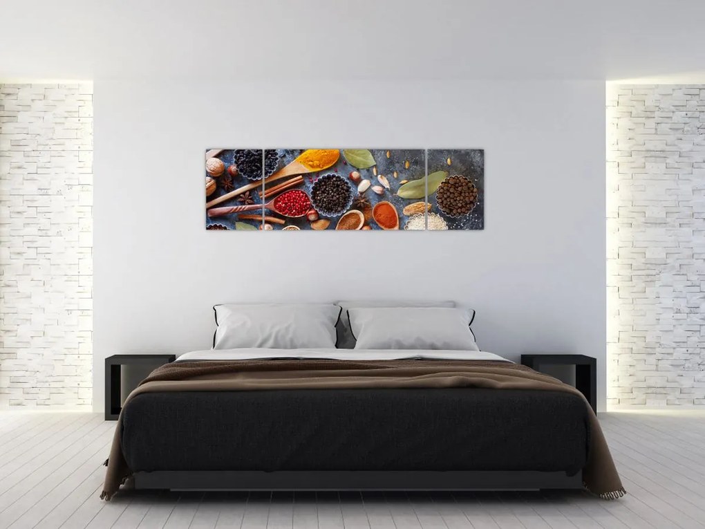 Obraz - Przyprawy (170x50 cm)