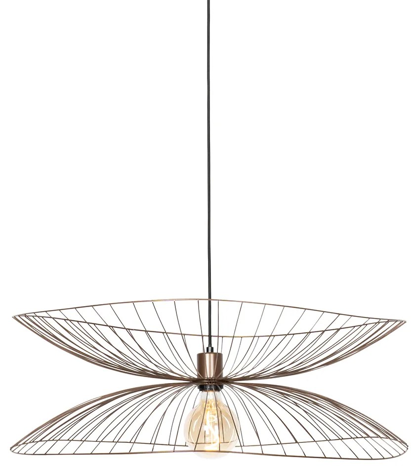 Designerska lampa wisząca brązowa 66 cm - PuaDesignerski Oswietlenie wewnetrzne
