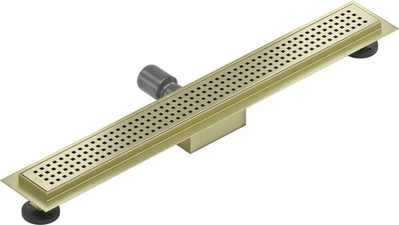 Mexen Flat M08 odpływ liniowy 70 cm, złoty szczotkowany - 1A25070-15