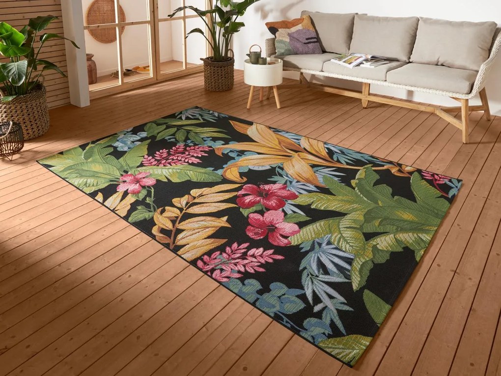 Dywan zewnętrzny Flair Liście wielokolorowe 80 cm x 165 cm