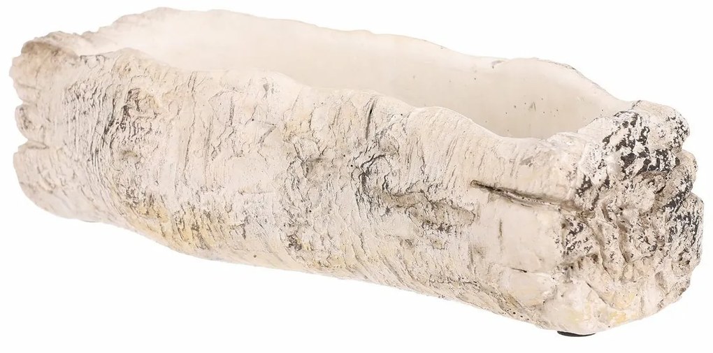 Osłonka na kwiaty - skrzynka, imitacja brzozy, 24 x 10 x 7 cm, 24 cm