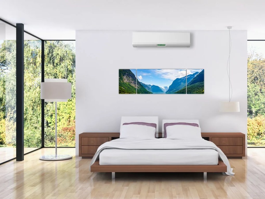 Obraz - Jezioro Lovatnet (170x50 cm)