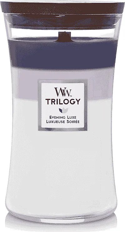 Świeca zapachowa klepsydra, Evening Luxe, fioletowy 609 gr