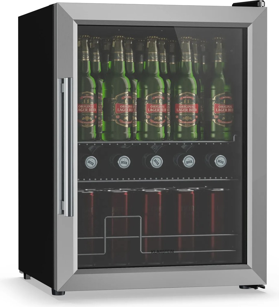 Klarstein Beersafe 64cm 60L Lodówka na Napoje Srebrny