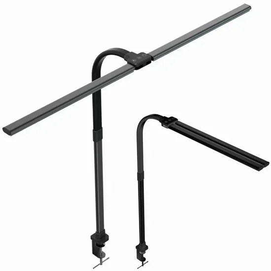 Czarna biurkowa rozkładana lampka - B5-K52