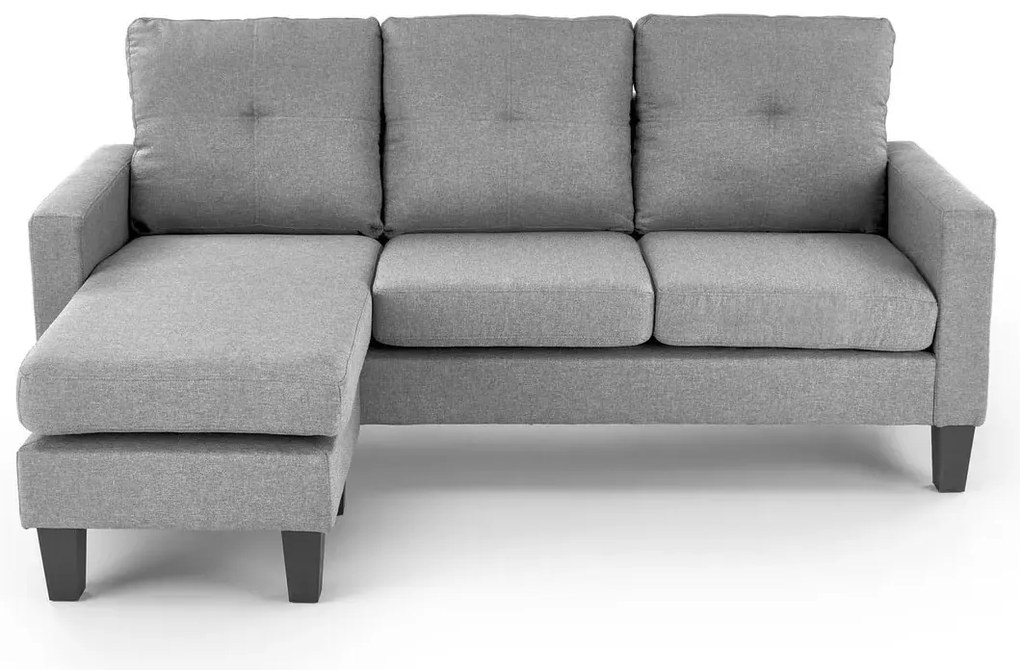 Sofa GERSON szara z podnóżkiem HALMAR