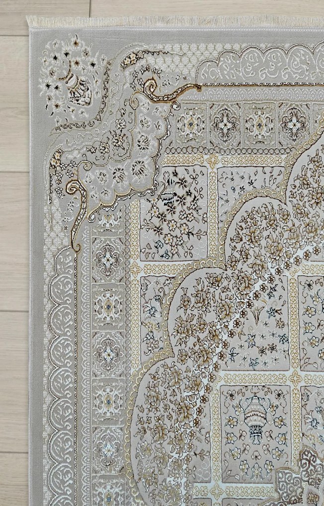 Dywan klasyczny Gold Ornament beżowo-złoty 200 cm x 290 cm