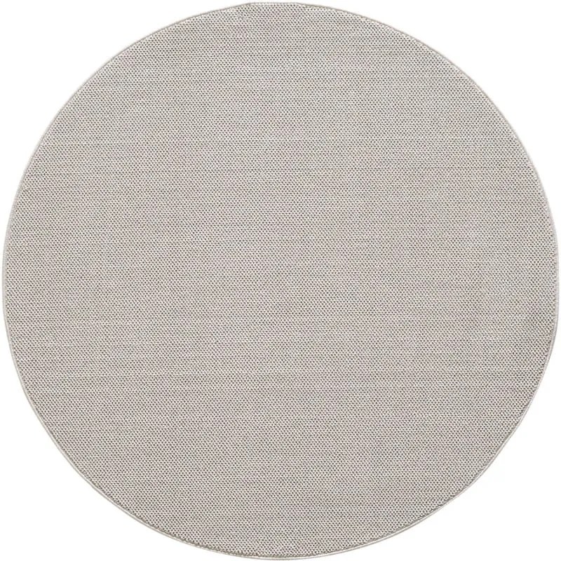 Dywan Nowoczesny Loom Kremowy koło 200 cm x 200 cm Premium 100% Polipropylen