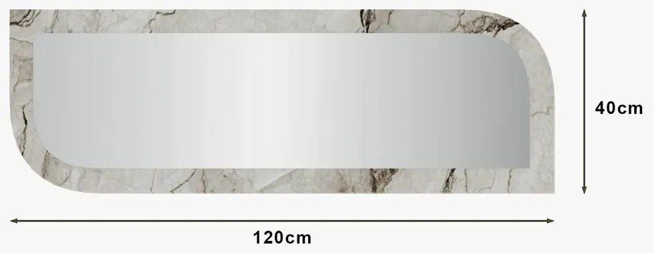 Lustro Arni 40 x 120 cm