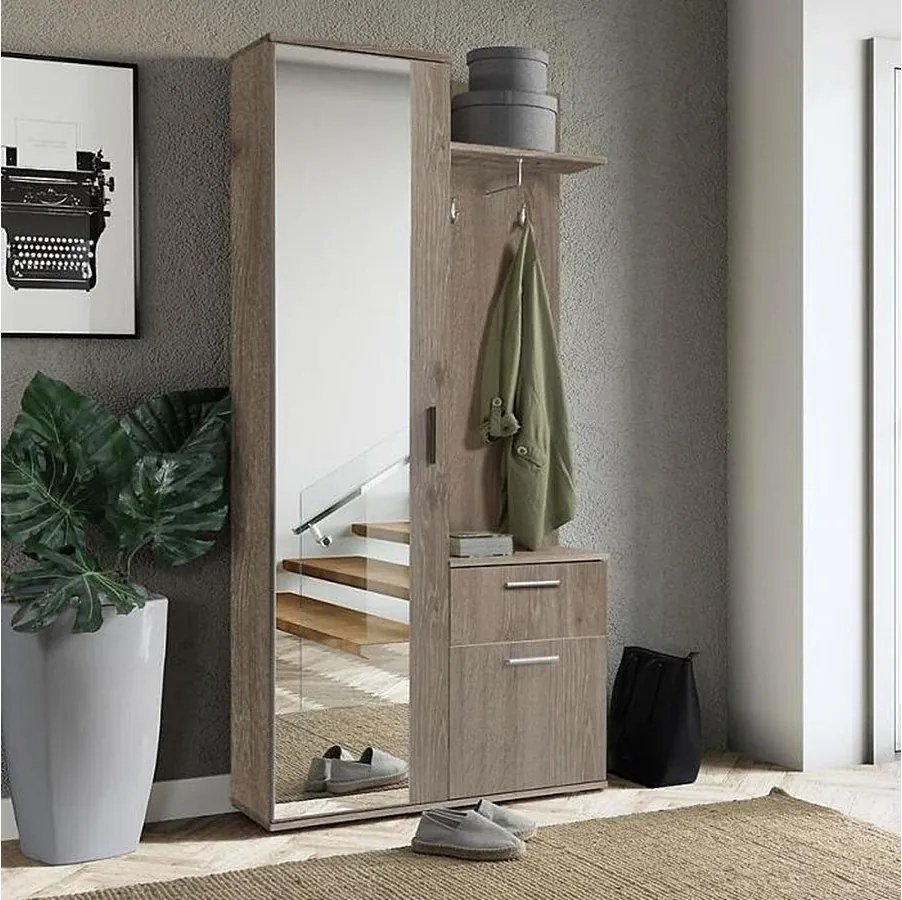 MINIO go for it, Garderoba ALEX w kolorze dąb truflowy