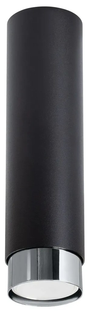Plafon NERO 22,5 czarny/chrom tuba SOLLUX LIGHTING