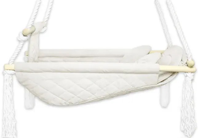 Podwieszany bujak dziecięcy ecru F6-M95