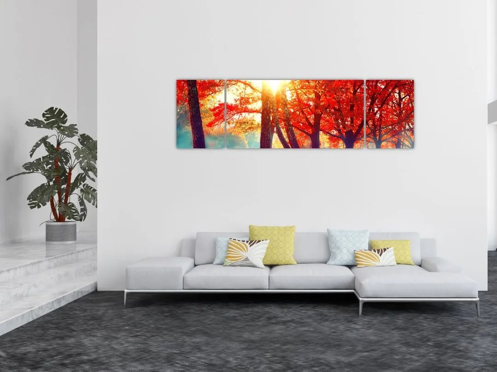 Obraz- Jesienny krajobraz (170x50 cm)
