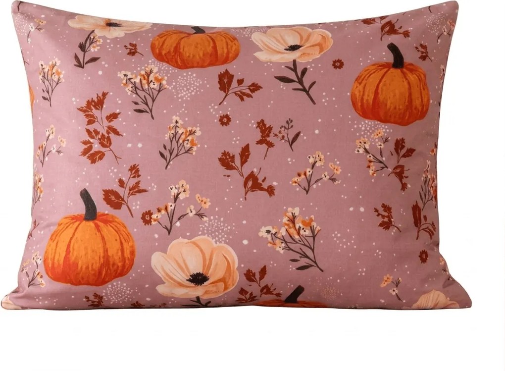 Poszewka na poduszkę z mikrofibry PUMPKINS ROSAVIE 50x70 cm, staroróżowy