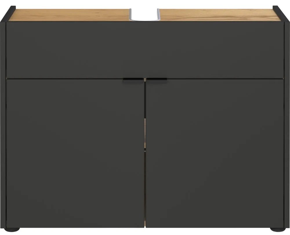 Antracytowa szafka pod umywalkę 80x60 cm Forano – Germania