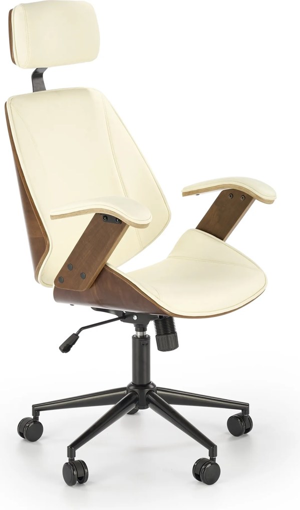 Nowoczesny fotel biurowy z oparciem ze sklejki Ignazio Halmar