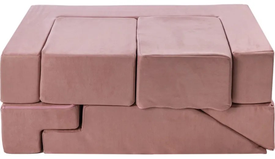 Velvet bricks set multifunkcyjny plac zabaw dla dzieci, różowy - meowbaby®