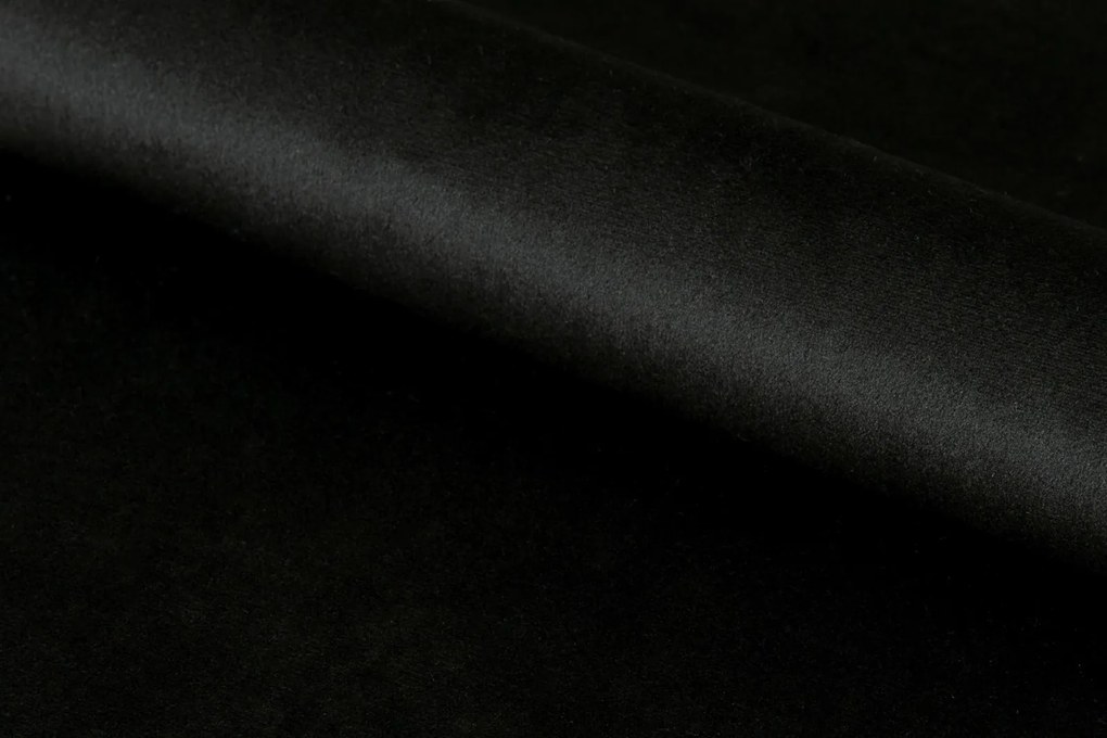 Aksamitne krzesło do jadalni z podłokietnikami Lima Actona, kolor czarny