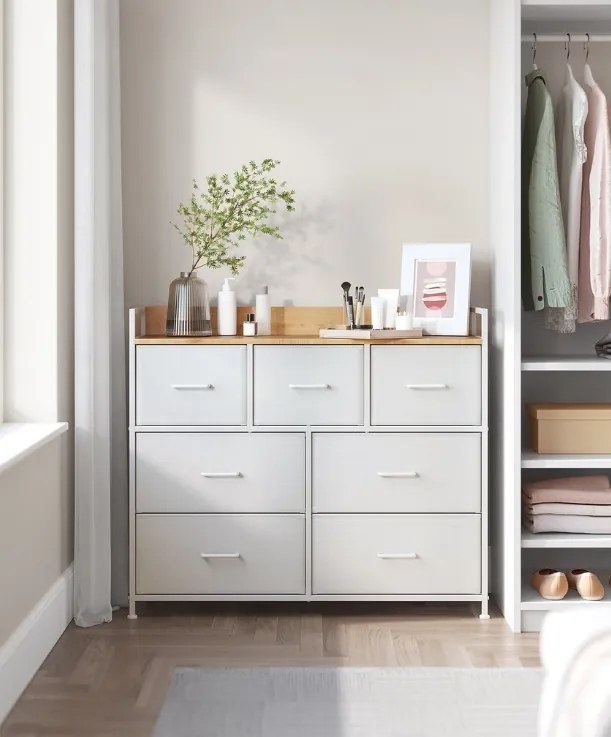 Komoda z szufladami FLEXIRO 98x85 cm, dąb/biała